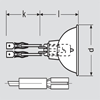 ROUND FEMALE CONNECTOR